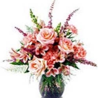 rose w/lilies